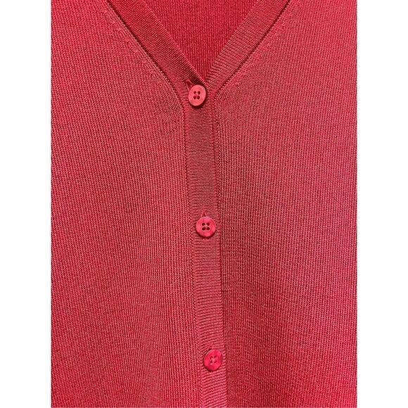 Caslon Burgundy Knit Cardigan Sweater sz 3X NWOT - Picture 3 of 8